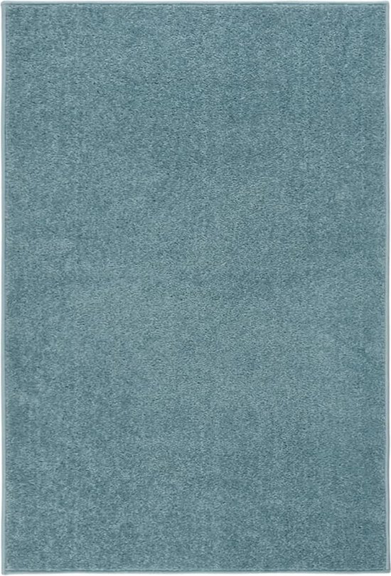 vidaXL - Vloerkleed - kortpolig - 160x230 - cm - blauw