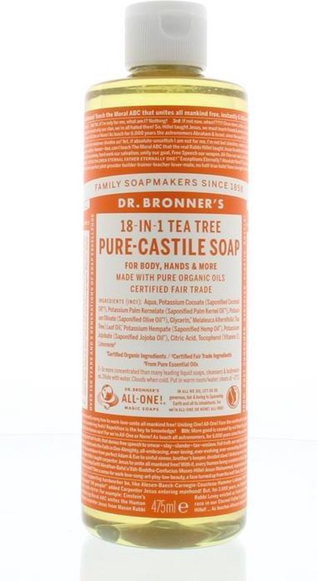 Is de zeep van dr bronner goed voor acne