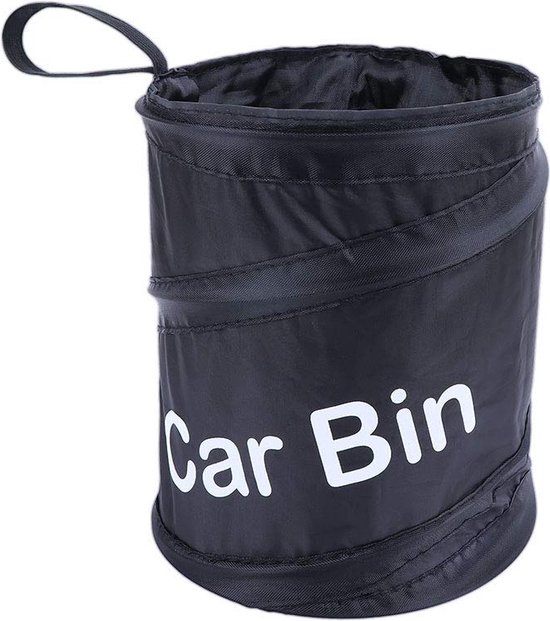 Lot De 2 Poubelles De Voiture Avec Couvercle + 60 Sacs - Noir, Compact, à Accrocher Sur Siège