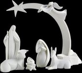 Goebel - NADAL | Decoratief beeld / figuur kerststal The Doorway | Polyresin - 32cm