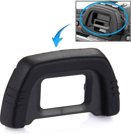 Rubberen oogschelp DK-21 zwart voor Nikon D100 D200 D90 D80 D70S D70 D60 zoeker demping strooilicht