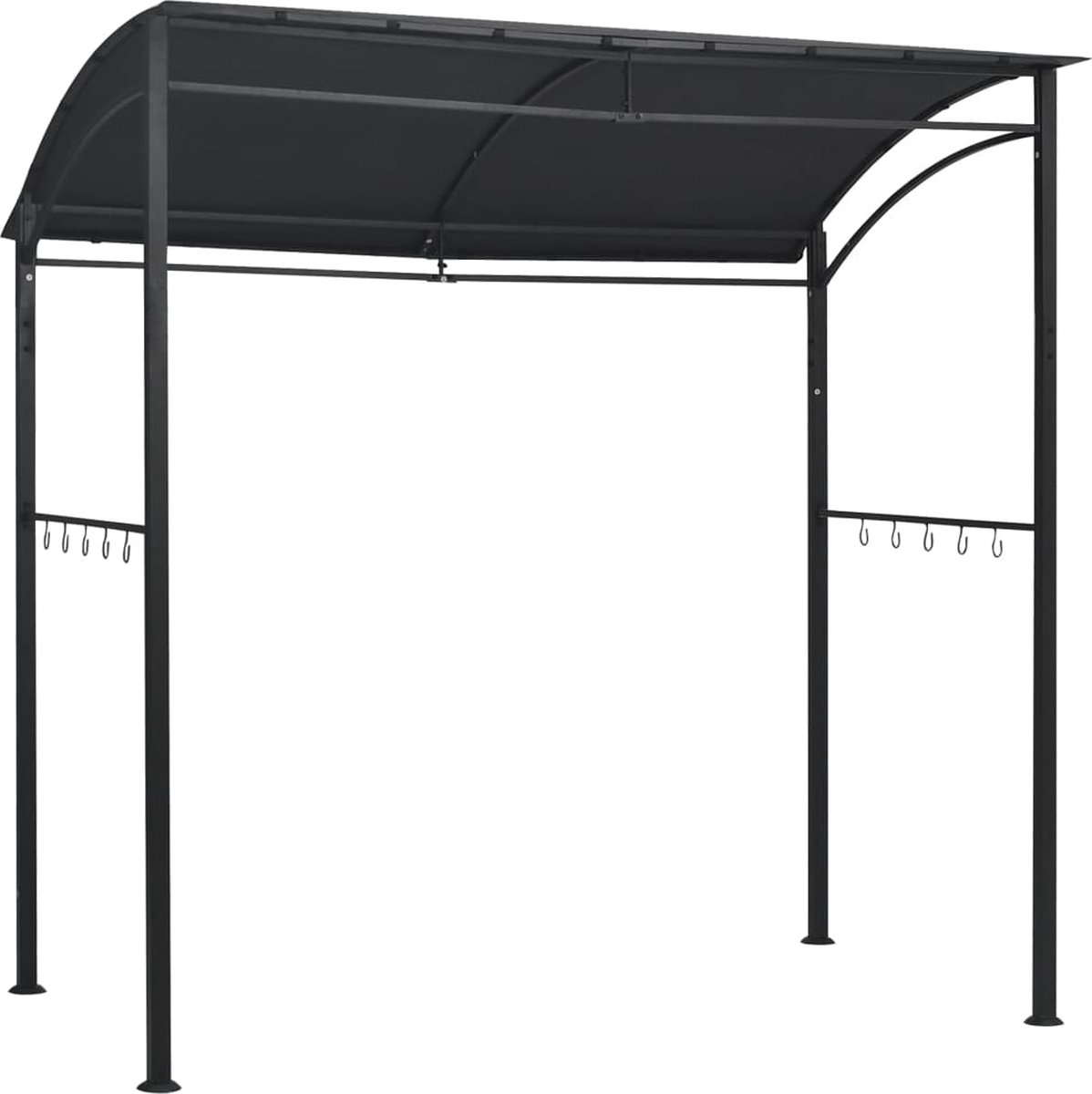 Dak taupe tot BBQ-paviljoen, 100% polyester Dak taupe tot BBQ-paviljoen, 100% polyester
