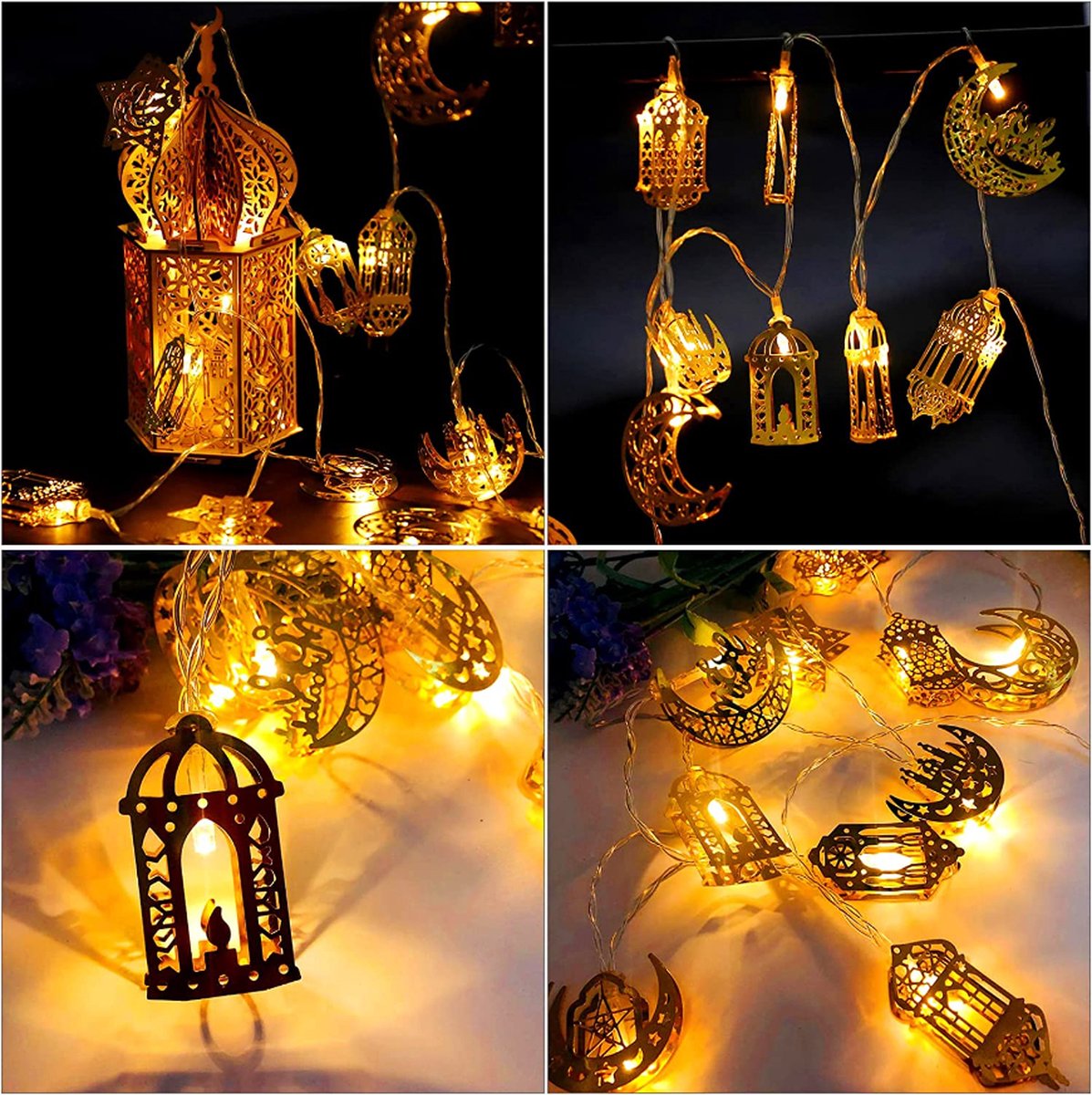 6,56Ft Guirlande Lumineuse Ramadan, 20 LEDS Ajustable Decoration