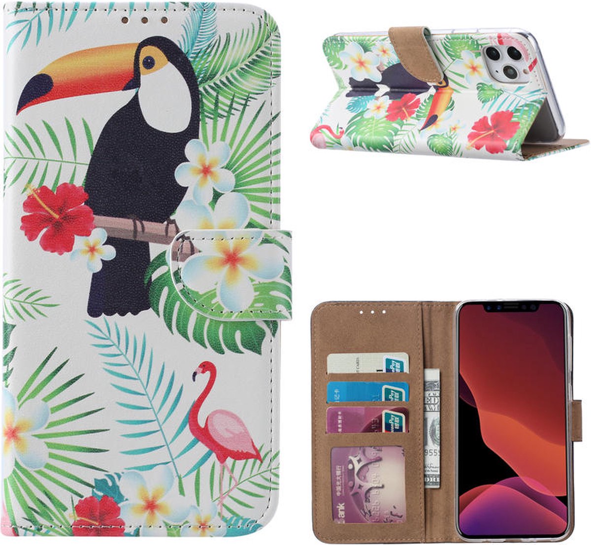 Cityhoesje - Bookcase - iPhone 11 Pro Max - Toekan