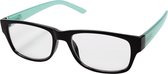 Hama Leesbril plastic zwart/turquoise +2.0 dpt