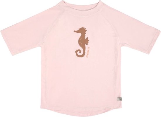 Lässig Zwemshirt Rashguard Korte Mouw Splash & Fun Seahorse light pink, 19-24 mnd. Maat 92