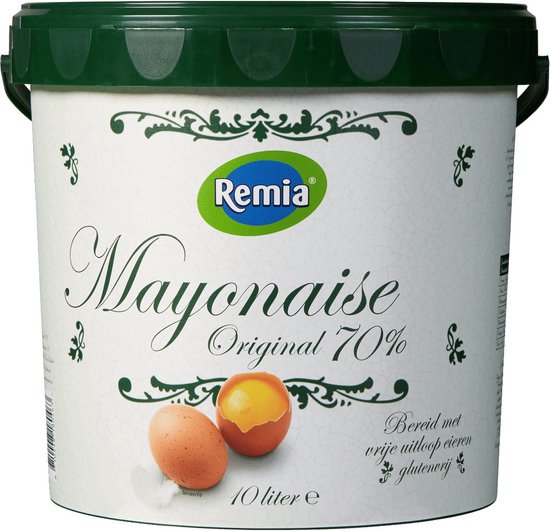 Remia Mayonaise original, glutenvrij Emmer 10 liter bol