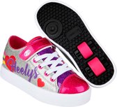 Chaussure Heelys X2 Snazzy X2 - Argent / Rainbow en-ciel / Coeur - Enfants - EU 34