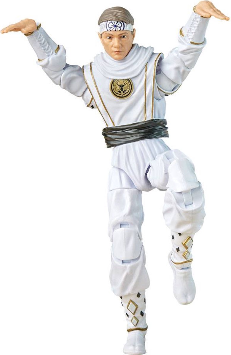 Hasbro Power Rangers X Cobra Kai Lightning Collection - Action Figure Morphed Daniel LaRusso White Crane Ranger 15 Cm