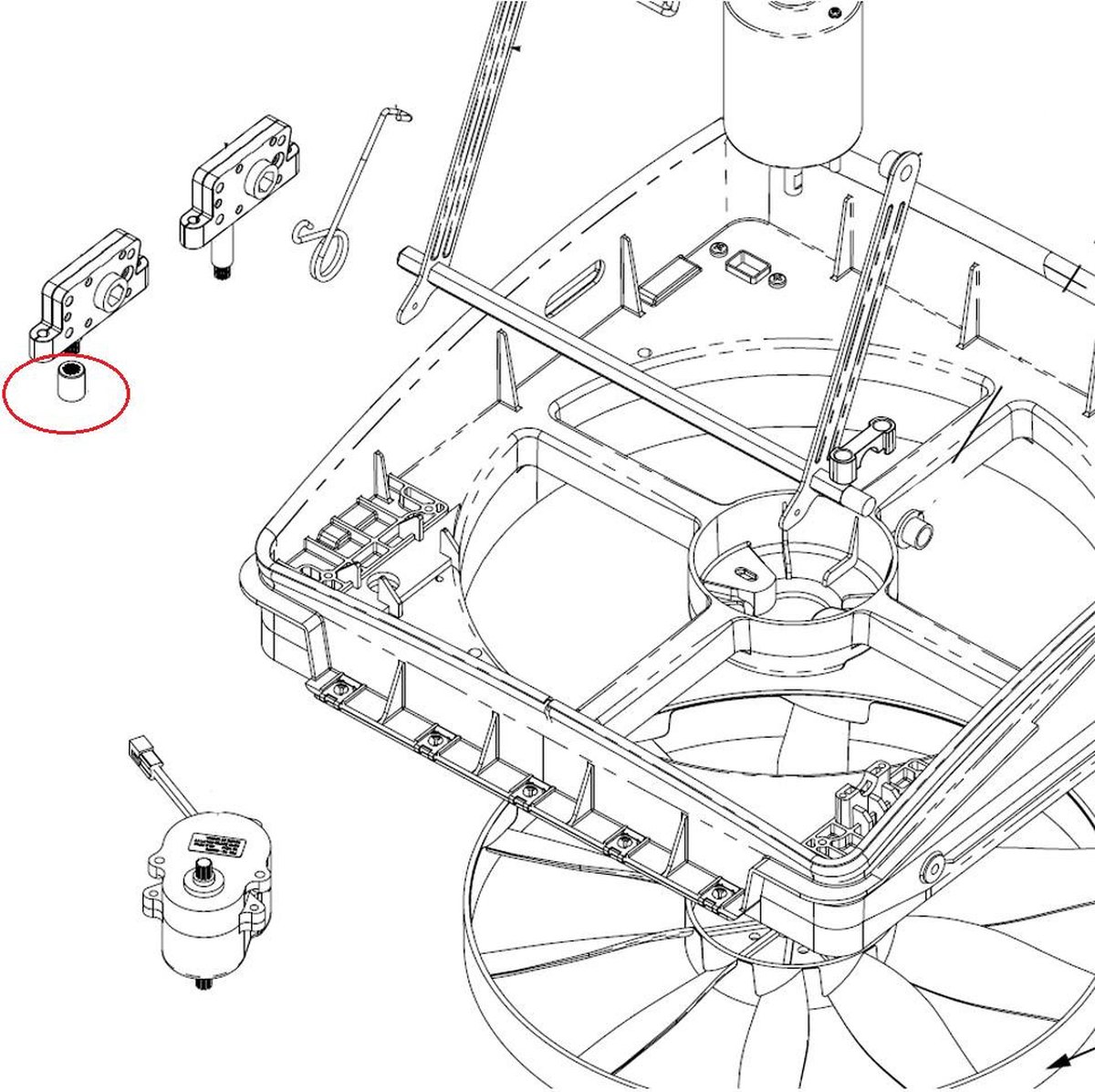 MaxxFan Motor Opvulbus