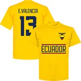Ecuador E. Valencia 13 Team T-Shirt - Geel - XL