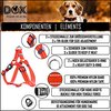 DDOXX® Hondentuigjes / Hondenharnas Nylon - Stap-In - Reflecterend - Verstelbaar - Breakaway - Kleine & Grote Honden - Borstharnas Kat Puppy - Oranje - S