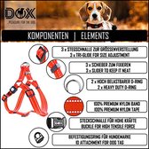 DDOXX® Hondentuigjes / Hondenharnas Nylon - Stap-In - Reflecterend - Verstelbaar - Breakaway - Kleine & Grote Honden - Borstharnas Kat Puppy - Oranje - S