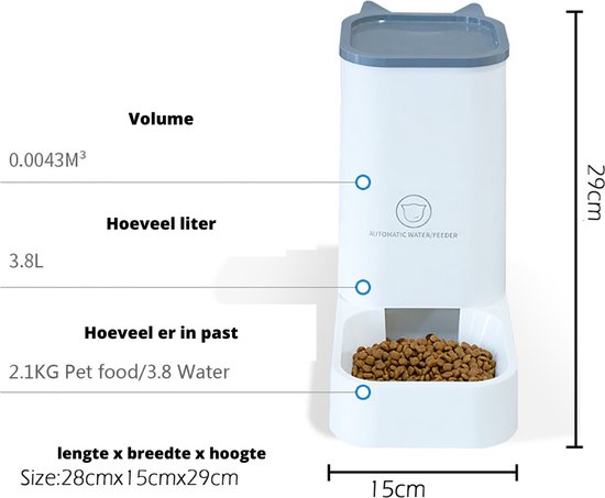 Vuilnisbak / Voederbak 60 l met wielen