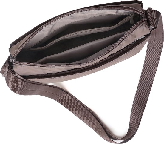 Hedgren Eye Medium Sac bandoulière femme avec protection RFID – Taille moyenne – Sepia