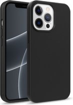 Hoesje Geschikt voor Apple iPhone 13 Pro Max TPU back cover/achterkant hoesje kleur Zwart