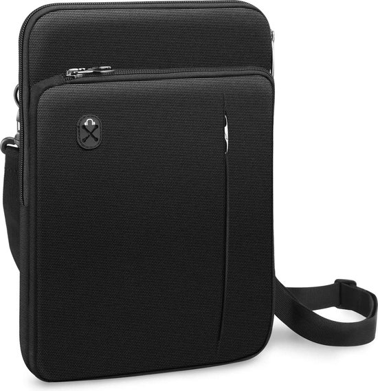 Boojarr Laptophoes Compatibel met 13 inch MacBook Air/Pro, 14 inch MacBook Pro, Tablet iPad draagtas, 13,3-14 inch notebook waterdichte schokbestendige beschermtas, donkergrijs