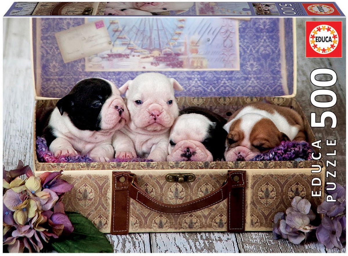 Legpuzzels - Puzzel Educa - 500 stukjes - Puppy's