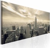 Schilderij - NY: Ochtend Lucht  , New York
