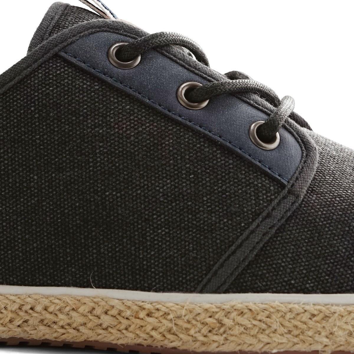 NoGRZ W.B.Griffin - Canvas heren espadrilles met veters - Grijs - Maat 40 |  bol.com