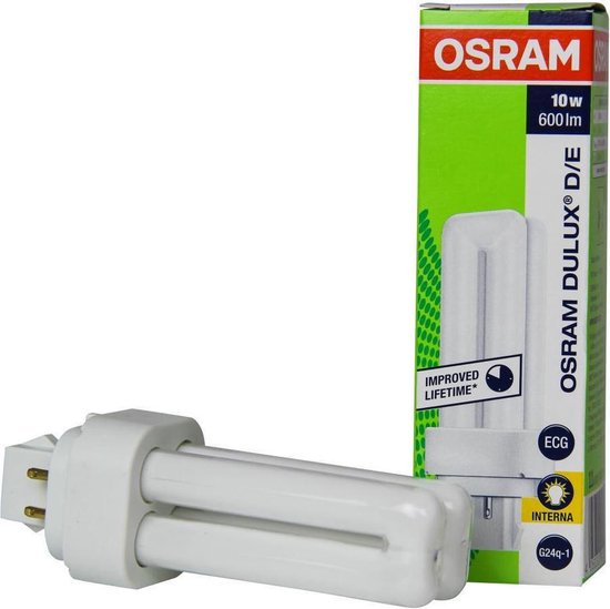 ik ben ziek kamp Mens Osram Dulux Spaarlamp - 4-Pins - Warm Wit - 10W - 2700 K | bol.com