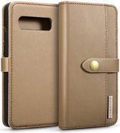 Samsung Galaxy S10 Plus 2-in-1 Bookcase en Back Cover Hoesje Bruin
