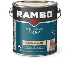 Rambo Pantserlak Trap - Transparant Zijdeglans - Intensief Gebruik - Sneldrogend - Kleurloos - 2.5L