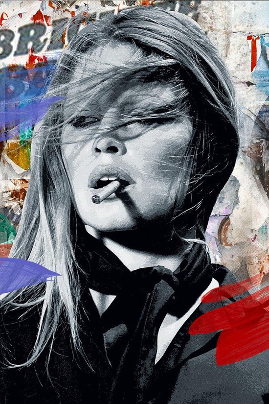 The Bardot I - Fotokunst op Plexiglas - Incl. blind ophangsysteem.