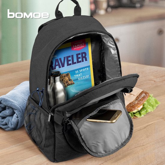 bomoe KR50 Koelrugtas Groot Antracite 35 liter XXL Koeltas Rugzak Backpack 16u Koelfunctie van bomoe — afbeelding 5