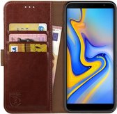 Rosso Element Samsung Galaxy J6 Plus Hoesje Book Cover Bruin