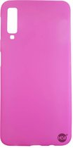 Samsung A7 2018 SM-A750 siliconenhoesje Roze Siliconen Gel TPU / Back Cover / Hoesje