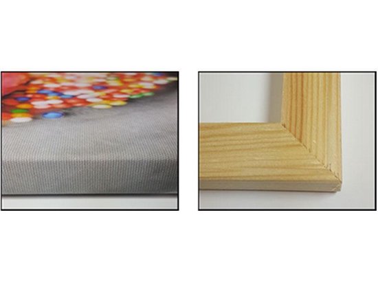 Peinture sur toile Pyramide | Jaune, blanc, sépia | 120x70cm 1Hatch