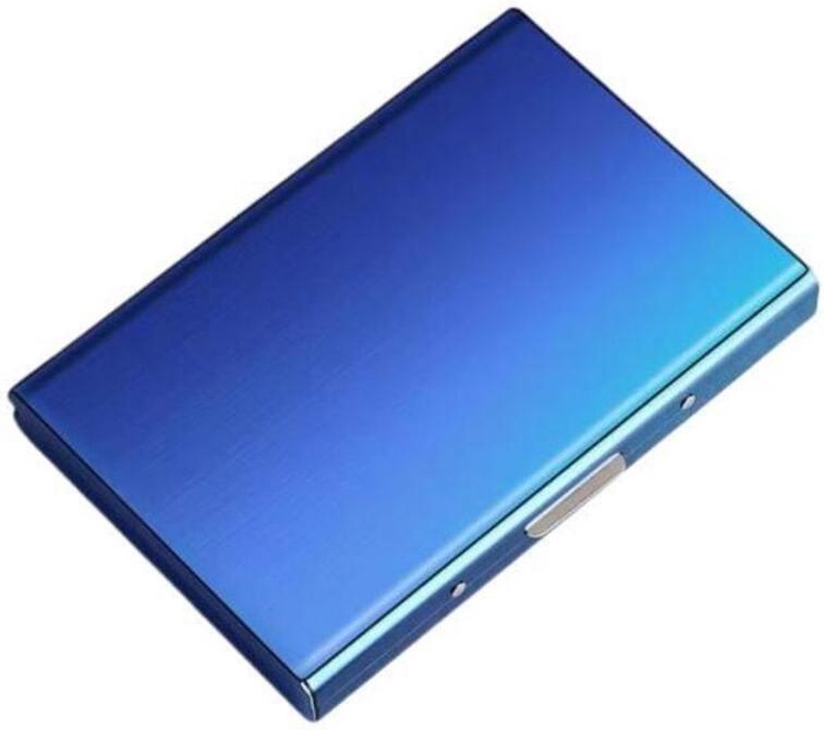 Pasjeshouder - Mapje voor Pasjes - RFID beveiliging - Aluminium - Blauw