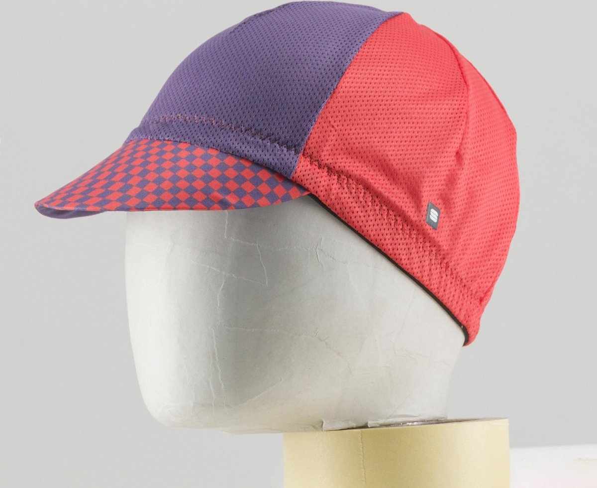 Sportful Checkmate Fietspet - paars, rood - unisex - one size
