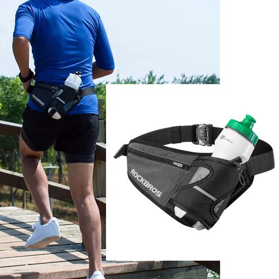 Decopatent Ceinture de course Avec porte bidon Ceinture a boire gourde Ceinture. bol