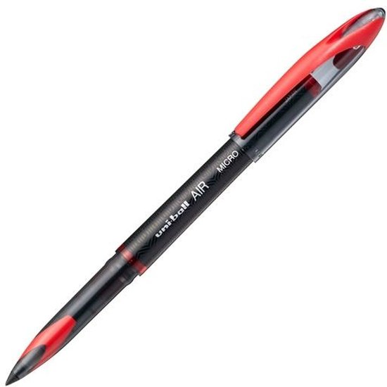 Liquid ink ballpoint pen UniBall Air Micro UBA188M Rood 12 Stuks