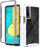 Voor LG Stylo 7 5G Starry Sky Solid Color Series Schokbestendige PC + TPU beschermhoes (wit)