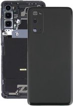 Batterij-achterklep met cameralensafdekking voor Samsung Galaxy S20 (zwart)
