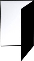 2 STUKS 3-in-1 reflecterend bord Wit + Zwart + Zilver A4 Kartonnen Opvouwbare Lichtverspreiderbord