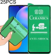 Voor Huawei P smart 2021 25 PCS 9D Volledig scherm Volledige lijmkeramische film: