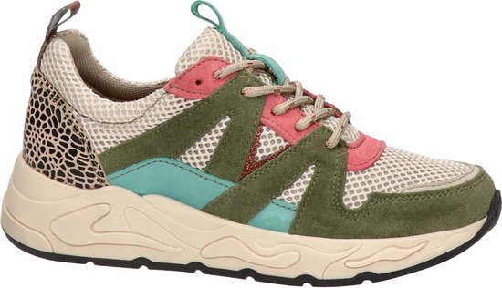 Nelson dames sneaker - Beige multi - Maat 36 | bol.com