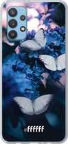 6F hoesje - geschikt voor Samsung Galaxy A32 4G -  Transparant TPU Case - Blooming Butterflies #ffffff