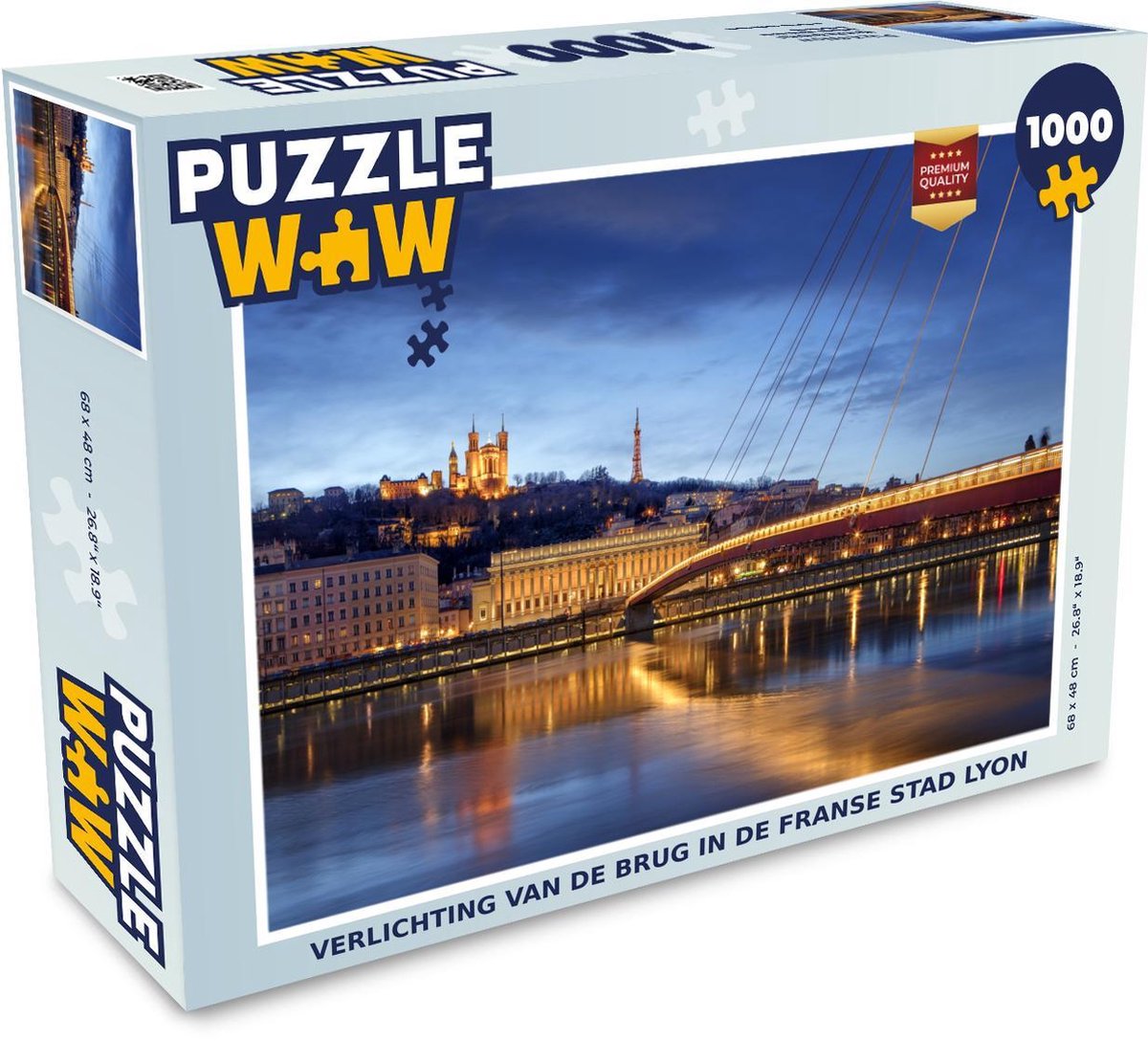 Puzzel Verlichting van de brug in de Franse stad Lyon - Legpuzzel - Puzzel  1000... | bol.com