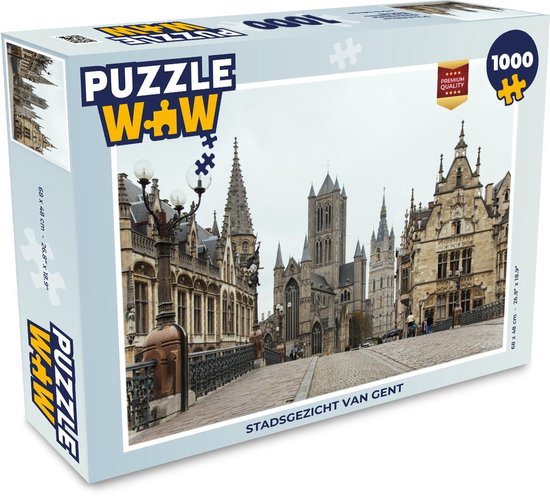 Puzzel 1000 stukjes volwassenen Gent 1000 stukjes - Stadsgezicht van Gent -  PuzzleWow... | bol.com