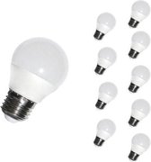 E27 LED-lamp 6W 220V G45 240 ° (pakket van 10) - Wit licht