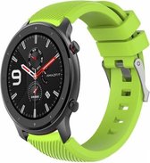 Siliconen Smartwatch bandje - Geschikt voor  Xiaomi Amazfit GTR silicone band - lichtgroen - 42mm - Horlogeband / Polsband / Armband