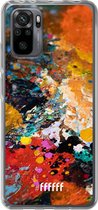 6F hoesje - geschikt voor Xiaomi Redmi Note 10 Pro -  Transparant TPU Case - Colourful Palette #ffffff