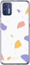 6F hoesje - geschikt voor Motorola Moto G9 Plus -  Transparant TPU Case - Terrazzo N°6 #ffffff