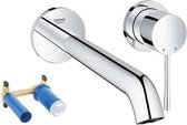 Grohe Essence New inbouw wandkraan 2gats L size met uitloop 23cm chroom