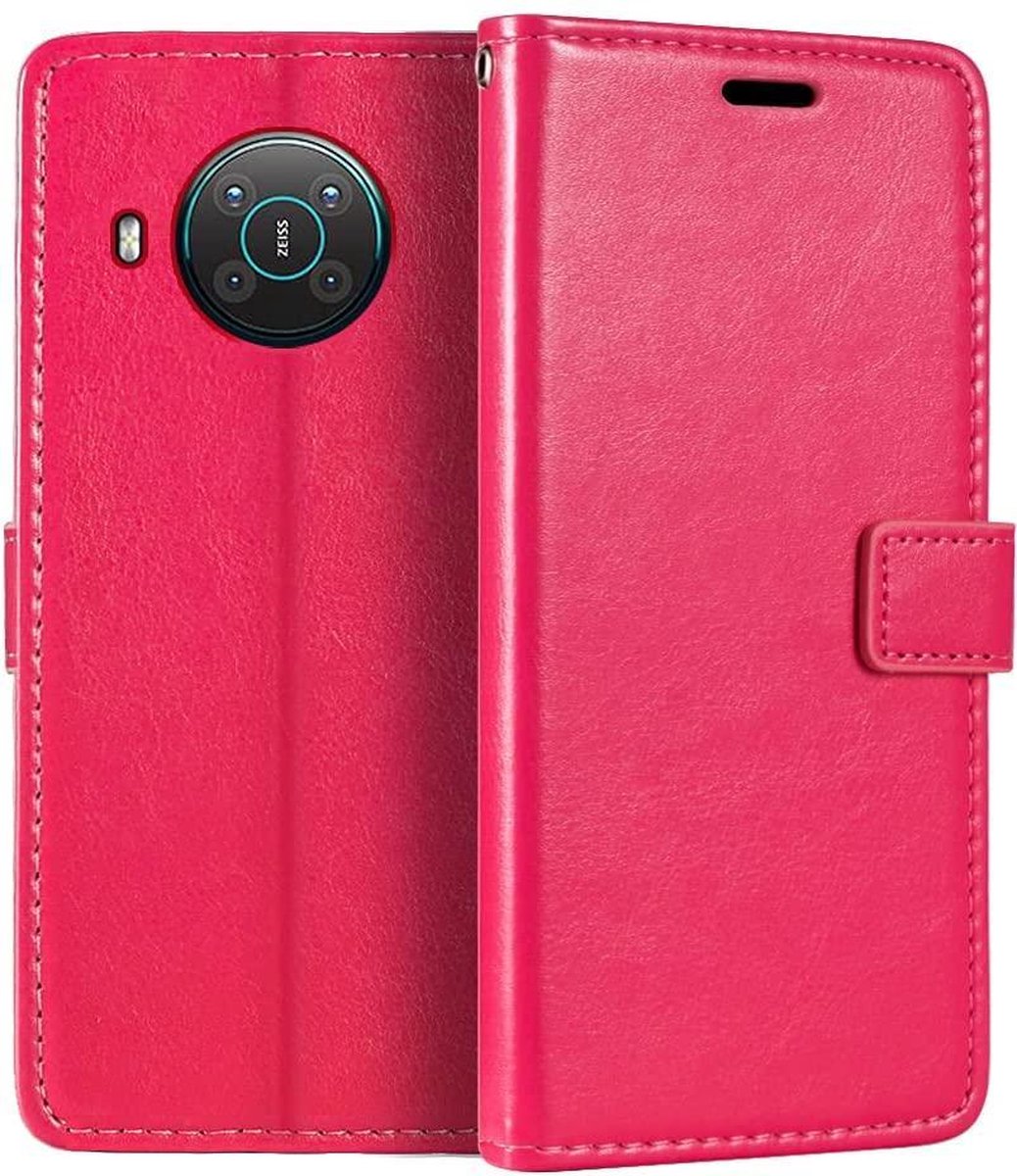 Portemonnee Book Case Hoesje Geschikt voor: Nokia X10 / X20 - roze